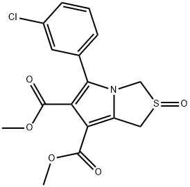 DIMETHYL 5-(3-CHLOROPHENYL)-2-OXO-2,3-DIHYDRO-1H-2LAMBDA4-PYRROLO[1,2-C][1,3]THIAZOLE-6,7-DICARBOXYLATE Struktur