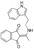 2-(((2-INDOL-3-YLETHYL)AMINO)ETHYLIDENE)INDANE-1,3-DIONE Struktur