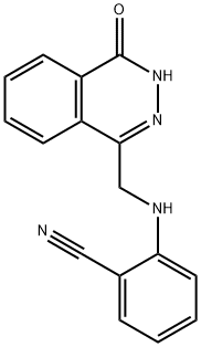 2-([(4-OXO-3,4-DIHYDRO-1-PHTHALAZINYL)METHYL]AMINO)BENZENECARBONITRILE Struktur