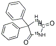 5,5-DIPHENYLHYDANTOIN (2-13C)(15N2) Struktur