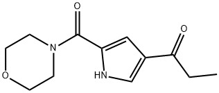 1-[5-(MORPHOLINE-4-CARBONYL)-1H-PYRROL-3-YL]-PROPAN-1-ONE Struktur