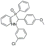 N1-[(DIPHENYLPHOSPHORYL)(4-METHOXYPHENYL)METHYL]-3-CHLOROANILINE Struktur