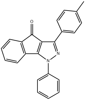 3-(4-METHYLPHENYL)-1-PHENYLINDENO[2,3-D]PYRAZOL-4-ONE Struktur