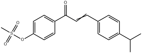 4-[3-(4-ISOPROPYLPHENYL)ACRYLOYL]PHENYL METHANESULFONATE Struktur