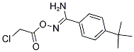 O1-(2-CHLOROACETYL)-4-(TERT-BUTYL)BENZENE-1-CARBOHYDROXIMAMIDE Struktur