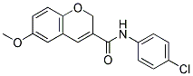 N-(4-CHLOROPHENYL)-6-METHOXY-2H-CHROMENE-3-CARBOXAMIDE Struktur