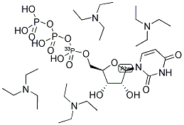 URIDINE 5'-TRIPHOSPHATE, TETRA (TRIETHYLAMMONIUM) SALT, [ALPHA-33P] Struktur