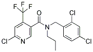 N3-(2,4-DICHLOROBENZYL)-N3-PROPYL-6-CHLORO-4-(TRIFLUOROMETHYL)NICOTINAMIDE Struktur