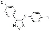 4-(4-CHLOROPHENYL)-5-[(4-CHLOROPHENYL)SULFANYL]-1,2,3-THIADIAZOLE Struktur