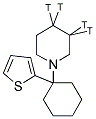 N-(1-(2THIENYL)CYCLOHEXYL)-3,4-PIPERIDINE [PIPERIDINE-3,4-3H(N)]- Struktur