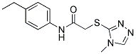 N-(4-ETHYLPHENYL)-2-[(4-METHYL-4H-1,2,4-TRIAZOL-3-YL)SULFANYL]ACETAMIDE Struktur