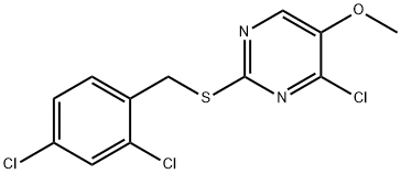 4-CHLORO-2-[(2,4-DICHLOROBENZYL)SULFANYL]-5-METHOXYPYRIMIDINE Struktur