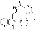 (4-CHLOROPHENYL)-N-(2-(2-PYRIDYLINDOL-3-YL)ETHYL)FORMAMIDE, BROMIDE Struktur