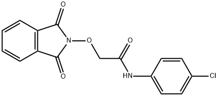 N-(4-CHLOROPHENYL)-2-[(1,3-DIOXO-1,3-DIHYDRO-2H-ISOINDOL-2-YL)OXY]ACETAMIDE Struktur