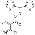 2-CHLORO-3-[(([DI(2-THIENYL)METHYLENE]AMINO)OXY)CARBONYL]PYRIDINE Struktur