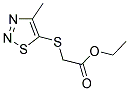 ETHYL 2-[(4-METHYL-1,2,3-THIADIAZOL-5-YL)SULFANYL]ACETATE Struktur