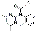 N-(CYCLOPROPYLCARBONYL)-N-(2,6-DIMETHYLPHENYL)-4,6-DIMETHYL-2-PYRIMIDINAMINE Struktur