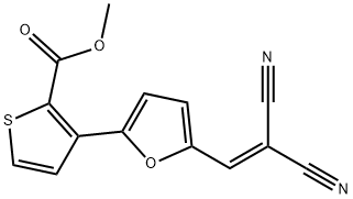 METHYL 3-[5-(2,2-DICYANOVINYL)-2-FURYL]-2-THIOPHENECARBOXYLATE Struktur