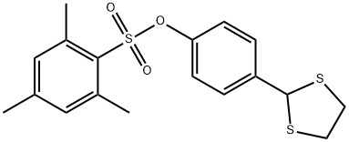 4-(1,3-DITHIOLAN-2-YL)PHENYL 2,4,6-TRIMETHYLBENZENESULFONATE Struktur