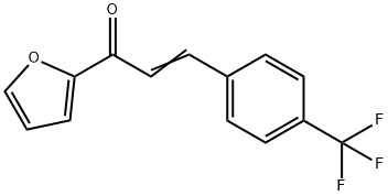 (E)-1-(2-FURYL)-3-[4-(TRIFLUOROMETHYL)PHENYL]PROP-2-EN-1-ONE Struktur