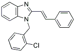 1-(2-CHLOROBENZYL)-2-STYRYL-1H-1,3-BENZIMIDAZOLE Struktur