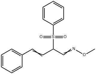 4-PHENYL-2-(PHENYLSULFONYL)-3-BUTENAL O-METHYLOXIME Struktur