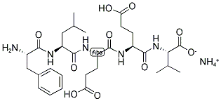 PHE-LEU-GLU-GLU-VAL AMMONIUM SALT Struktur