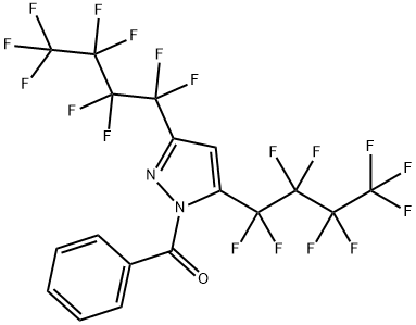 1-BENZOYL-3,5-BIS(PERFLUOROBUTYL)PYRAZOLE Struktur