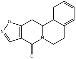 5,6,12,12A-TETRAHYDRO-8H-ISOXAZOLO[5',4':4,5]PYRIDO[2,1-A]ISOQUINOLIN-8-ONE Struktur