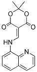 2,2-DIMETHYL-5-((8-QUINOLYLAMINO)METHYLENE)-1,3-DIOXANE-4,6-DIONE Struktur