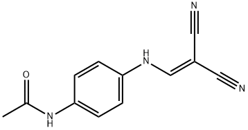 N-(4-((2,2-DINITRILOVINYL)AMINO)PHENYL)ETHANAMIDE Struktur