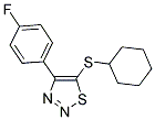 5-(CYCLOHEXYLSULFANYL)-4-(4-FLUOROPHENYL)-1,2,3-THIADIAZOLE Struktur