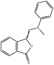 3-[(METHYLANILINO)METHYLENE]-2-BENZOFURAN-1(3H)-ONE Struktur