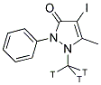 IODOANTIPYRINE, 4-, [N-METHYL-3H] Struktur