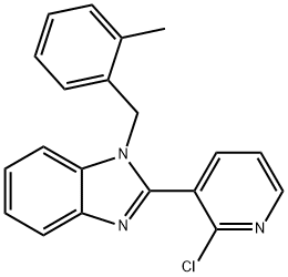 2-(2-CHLORO-3-PYRIDINYL)-1-(2-METHYLBENZYL)-1H-1,3-BENZIMIDAZOLE Struktur