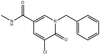 1-BENZYL-5-CHLORO-N-METHYL-6-OXO-1,6-DIHYDRO-3-PYRIDINECARBOXAMIDE Struktur