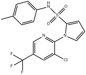 1-[3-CHLORO-5-(TRIFLUOROMETHYL)-2-PYRIDINYL]-N-(4-METHYLPHENYL)-1H-PYRROLE-2-SULFONAMIDE Struktur