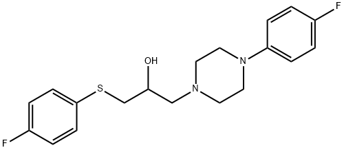 1-[4-(4-FLUOROPHENYL)PIPERAZINO]-3-[(4-FLUOROPHENYL)SULFANYL]-2-PROPANOL Struktur