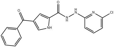 4-BENZOYL-N'-(6-CHLORO-2-PYRIDINYL)-1H-PYRROLE-2-CARBOHYDRAZIDE Struktur