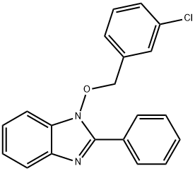 1-[(3-CHLOROBENZYL)OXY]-2-PHENYL-1H-1,3-BENZIMIDAZOLE Struktur