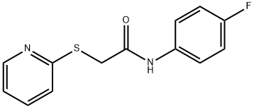 N-(4-FLUOROPHENYL)-2-(2-PYRIDINYLSULFANYL)ACETAMIDE Struktur