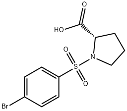 1-[(4-BROMOPHENYL)SULFONYL]PYRROLIDINE-2-CARBOXYLIC ACID Struktur