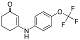 3-((4-(TRIFLUOROMETHOXY)PHENYL)AMINO)CYCLOHEX-2-EN-1-ONE Struktur