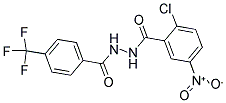 N'1-[4-(TRIFLUOROMETHYL)BENZOYL]-2-CHLORO-5-NITROBENZENE-1-CARBOHYDRAZIDE Struktur