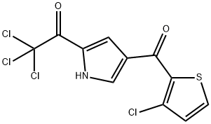 2,2,2-TRICHLORO-1-(4-[(3-CHLORO-2-THIENYL)CARBONYL]-1H-PYRROL-2-YL)-1-ETHANONE Struktur