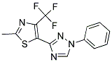 3-[2-METHYL-4-(TRIFLUOROMETHYL)-1,3-THIAZOL-5-YL]-1-PHENYL-1H-1,2,4-TRIAZOLE Struktur