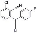 2-CHLORO-6-[CYANO(4-FLUOROPHENYL)METHYL]BENZENECARBONITRILE Struktur