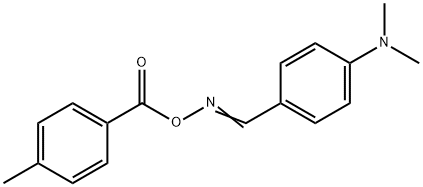 N,N-DIMETHYL-4-(([(4-METHYLBENZOYL)OXY]IMINO)METHYL)ANILINE Struktur