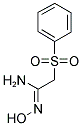 (BENZENESULPHONYL)ACETAMIDE OXIME Struktur