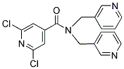 N4,N4-DI(3-PYRIDYLMETHYL)-2,6-DICHLOROISONICOTINAMIDE Struktur